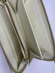 Louis Vuitton Damier Azur Zippy Wallet – White Zip Around Long Wallet