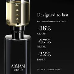 Armani Code for Men by Giorgio Armani EDT , LUXURY PERFUME